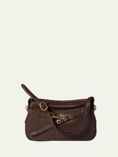 Miu Miu Aventure Leather Shoulder Bag