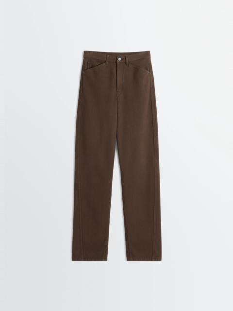 Lemaire FIVE POCKETS TWISTED PANTS IN DYED HEAVY BROKEN TWILL