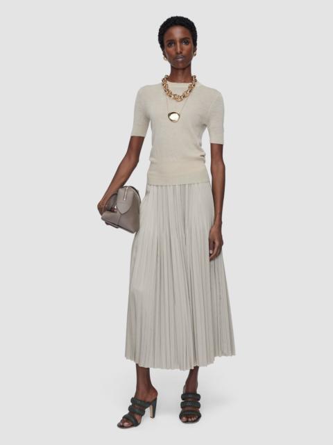JOSEPH Rabat Pleated Satin Skirt