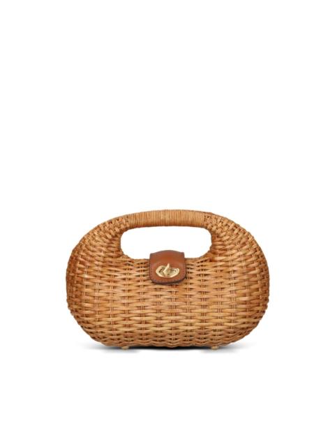 Cult Gaia Lydia woven basket tote bag