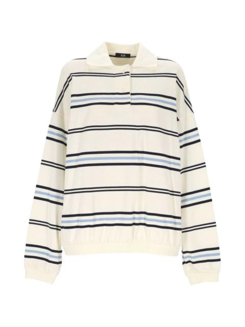 ELEH striped collared knitwear