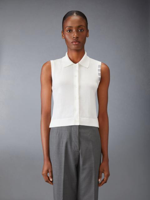 Thom Browne COTTON 4-BAR CROPPED SHIRT