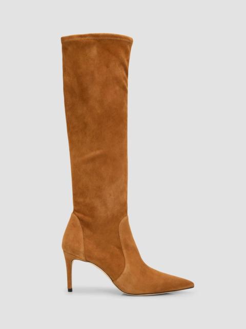 Stuart Weitzman Women's Stuart Power 75 75MM Suede Boots - Boho Tan