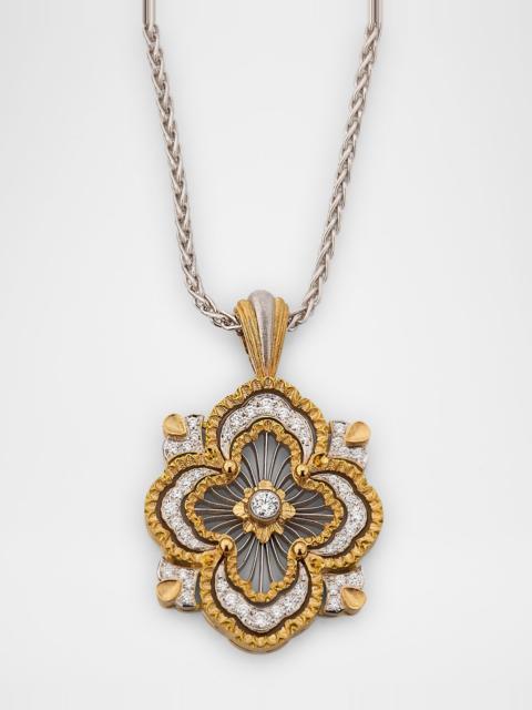 Buccellati Two-Tone 18K Gold Opera Tulle Diamond Pendant Necklace