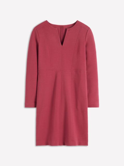 BODEN Colette Ottoman Shift Dress-Ruby Red