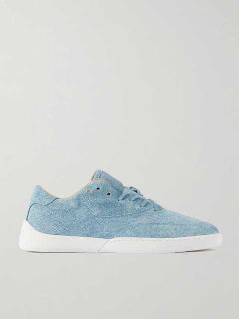 GABRIELA HEARST Ohio printed suede sneakers Light denim