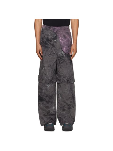 FFFPOSTALSERVICE SSENSE Exclusive Gray Wide Waistbag Convertible Trousers
