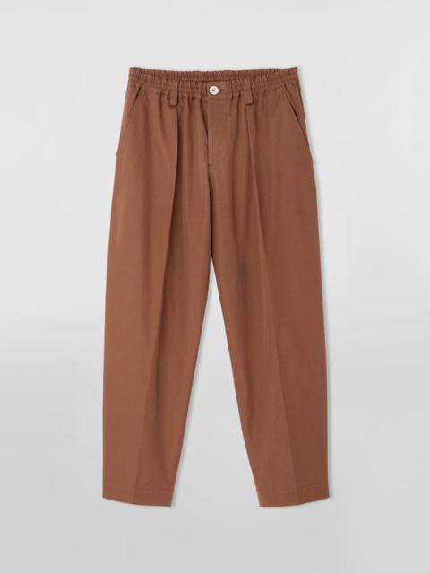 Marni DARTED LIGHTWEIGHT COTTON TWILL TROUSERS