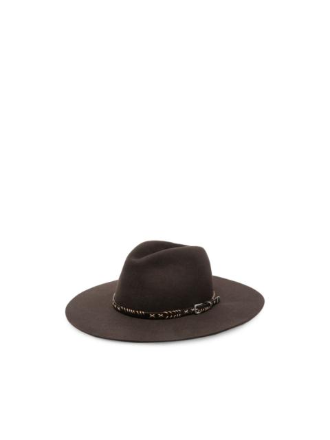 Golden Goose buckle-detail fedora hat