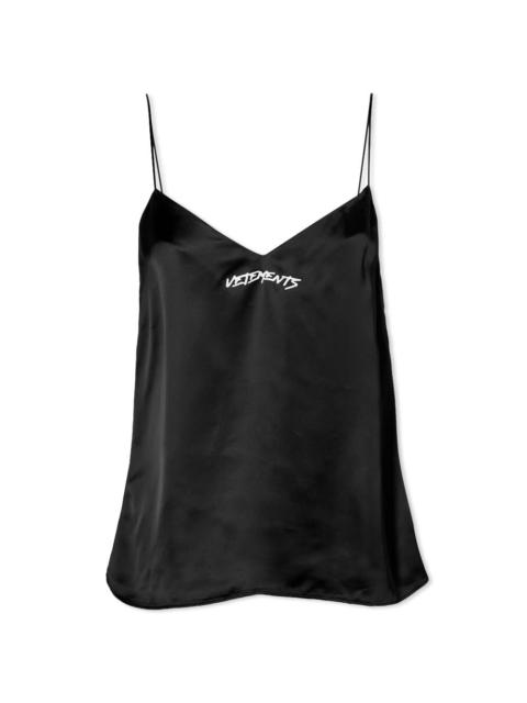 VETEMENTS VETEMENTS Logo Cami Top