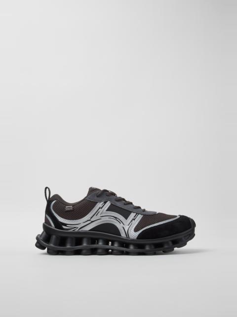 CAMPER Pelotissima Gray Textile and Nubuck Sneakers for Men.