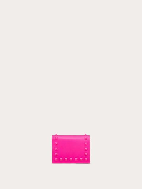 SMALL ROCKSTUD CALFSKIN WALLET