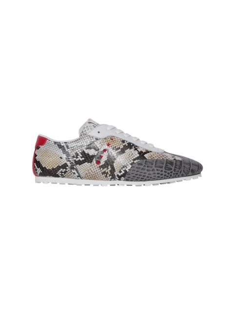Marni Marni Printed Python Sneakers Grey