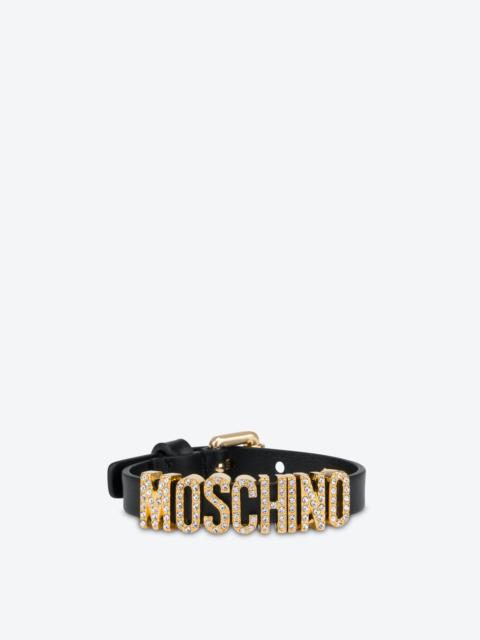 Moschino CRYSTAL LETTERING BRACELET