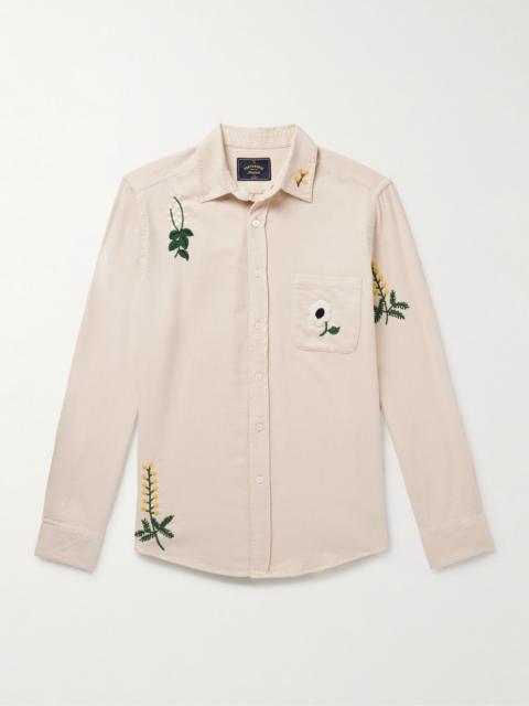 Portuguese Flannel Embroidered Organic Cotton-Flannel Shirt