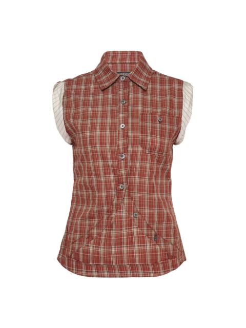 Andersson Bell Check Sleeveless Shirt