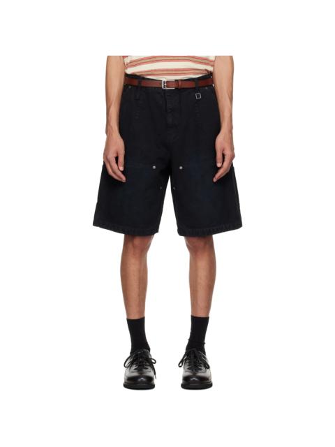 Wooyoungmi Navy Cotton Shorts