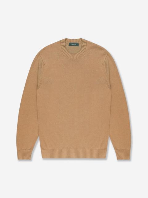 SLOWEAR Slim-fit crew neck in linen and cotton