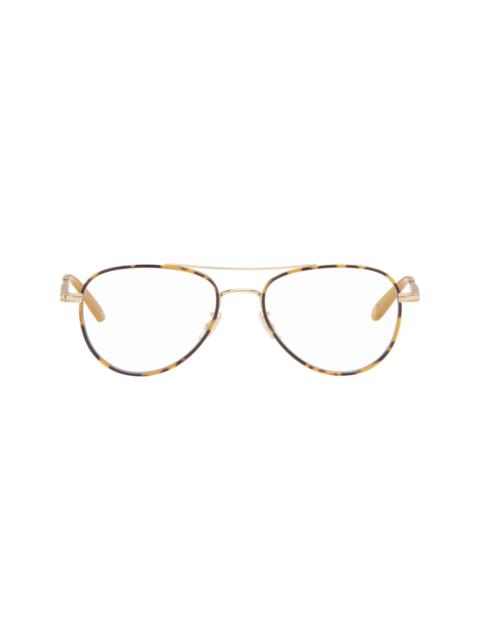 Garrett Leight Gold Linnie Glasses