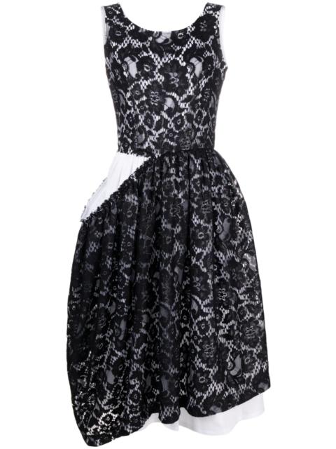 Comme Des Garçons layered draped lace dress