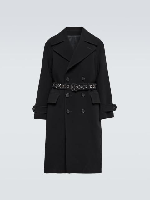 Alexander McQueen Belted double-breasted overcoat