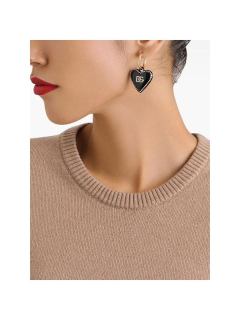 Dolce & Gabbana heart drop earrings