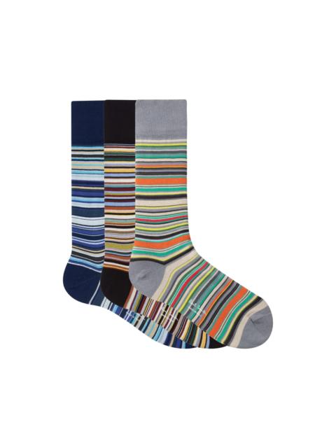 Paul Smith 3-pack Striped Socks