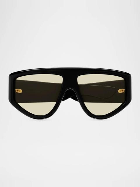 Bottega Veneta Ribbon 59MM Shield Sunglasses