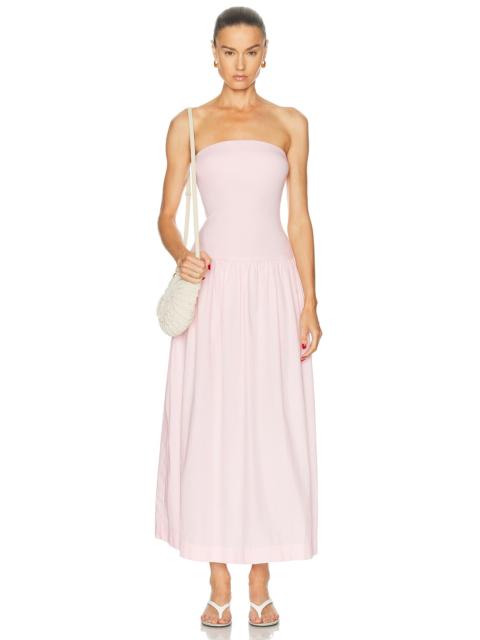 Enza Costa Cotton Bandeau Dress