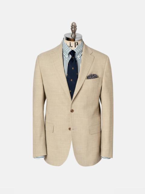 J. PRESS TAN CRASH LINEN SPORT COAT