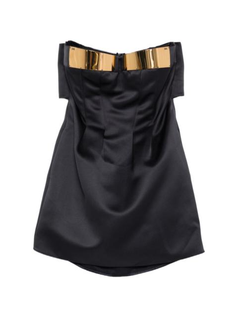 ELISABETTA FRANCHI metallic strapless dress