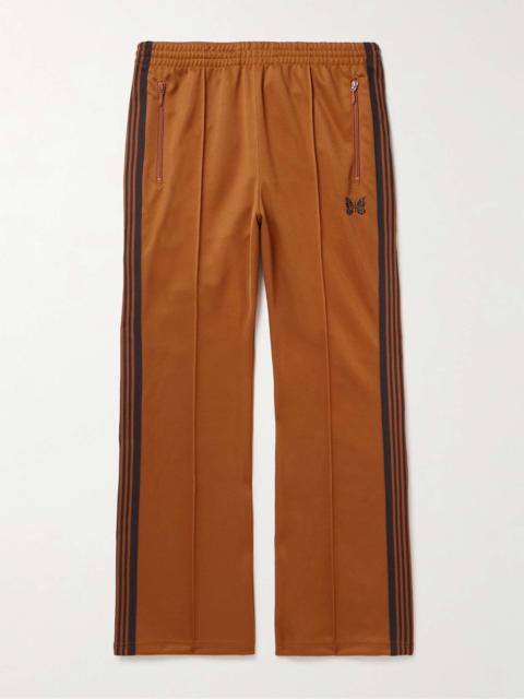 NEEDLES Bootcut Webbing-Trimmed Logo-Embroidered Tech-Jersey Track Pants