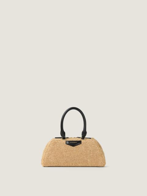 Givenchy MINI ANTIGONA EAST-WEST BAG IN SPONGE RAFFIA