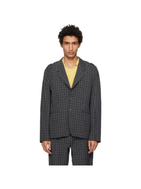 Kiko Kostadinov Gray Minna Blazer