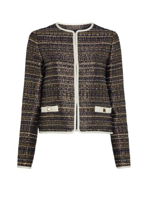Valentino Cropped tweed jacket