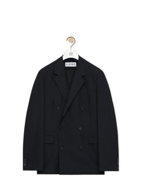 Loewe Double breasted jacket in wool and mohair