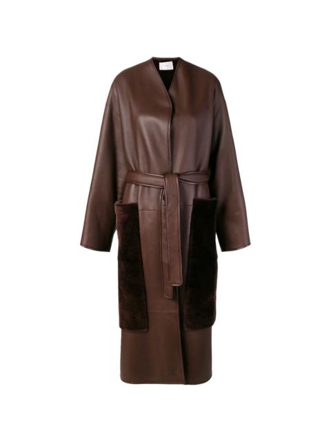 The Row belted midi coat