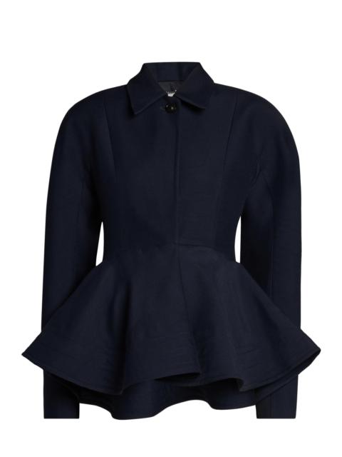 Stella McCartney Women's Wool-Blend Peplum Jacket - Navy