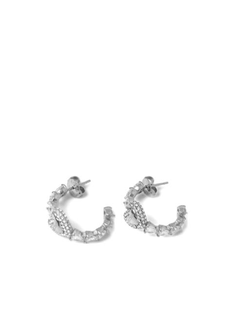GUESS USA Beloved crystal-embellished heart earrings