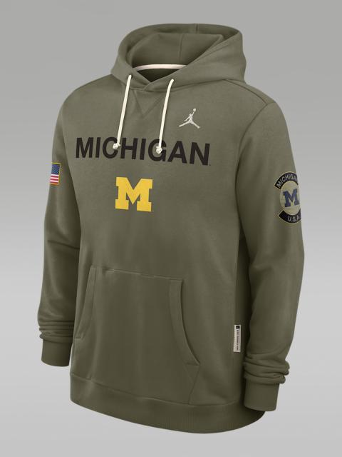 Jordan Michigan 2025 Military Appreciation Men's Jordan Brand Dri-FIT College Pullover Hoodie