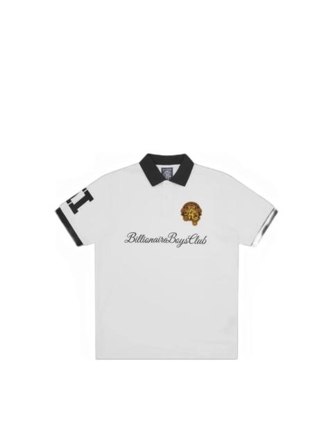BILLIONAIRE BOYS CLUB LOGO-EMBROIDERED CONTRAST-COLLAR POLO SHIRT