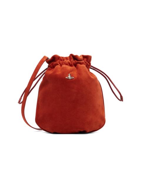 Vivienne Westwood Orange Drawstring Pouch Bag