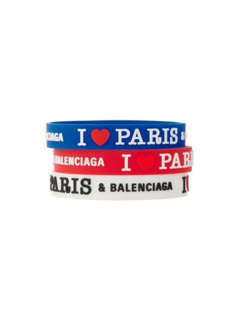 BALENCIAGA Paris Souvenir Champion Bracelet Set in Blue/white