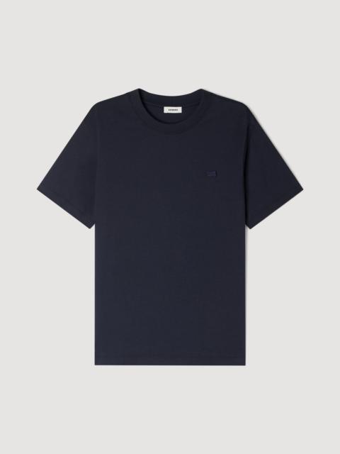 Sandro T-SHIRT WITH DOUBLE S PATCH