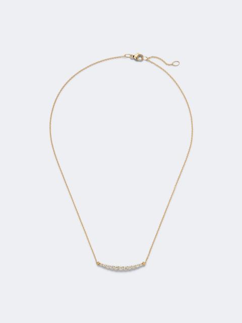 DAVID YURMAN Petite Pavé 18kt gold necklace with diamonds