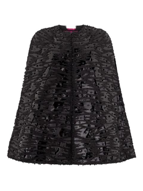 Valentino embellished round-neck cape