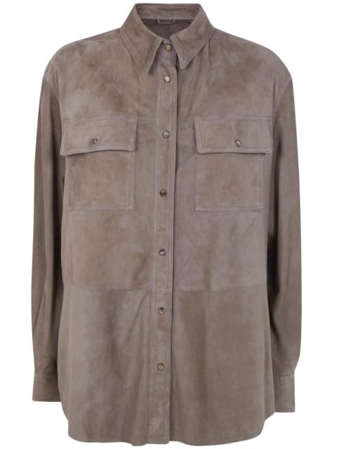 Brunello Cucinelli Leather Shirt