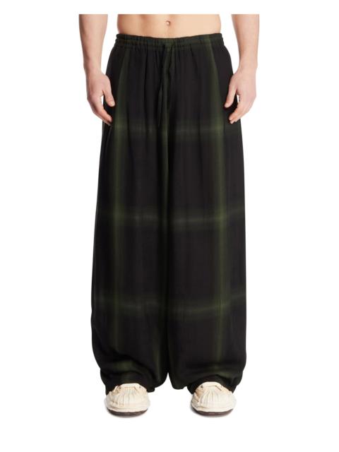 NEEDLES Black Oversize Checkered Pants