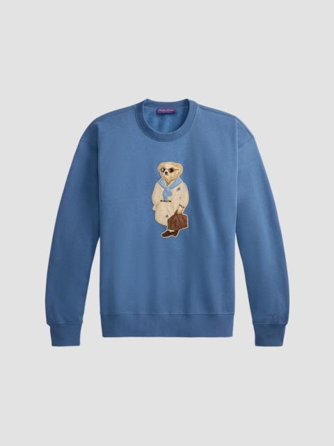Ralph Lauren Men's Polo Bear Cotton Crewneck Sweatshirt - Blue Horizon