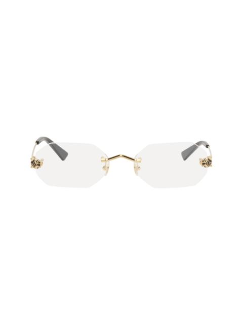 Cartier Gold 'Panthère de Cartier' Glasses